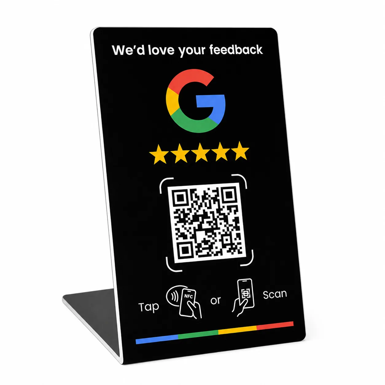 SEOTap NFC Google review counter stand